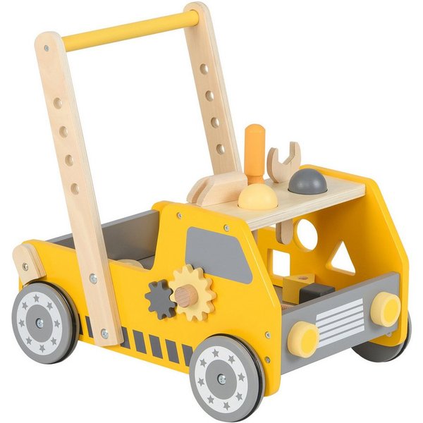 KOMFOTTEU Lauflernhilfe, 2 in 1 Lauflernwagen, mit Lernaktivitäten