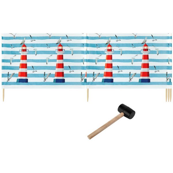 Ladeheid Windschutz Strand Sichtschutz 5m Garten Meer LAEX001