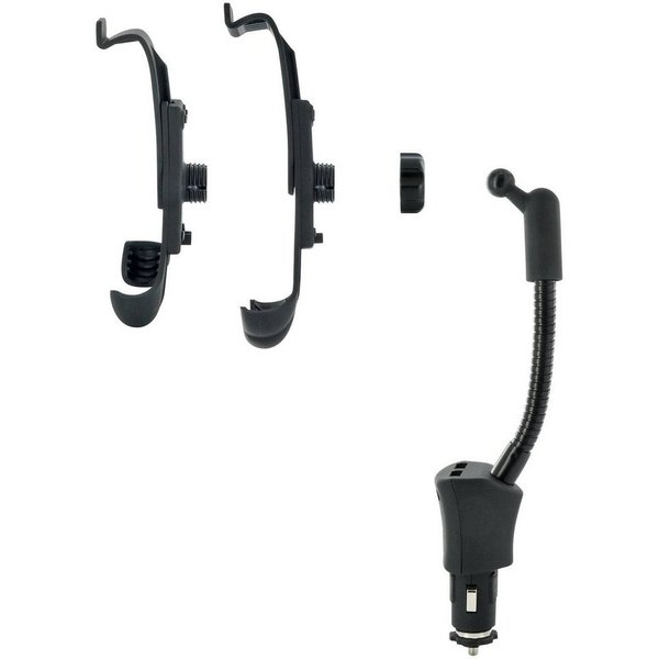 Schwaiger Handy-Halterung LHSP200 513, (KFV-Halterung, universal verwendbar, Schwanenhals, schwarz)