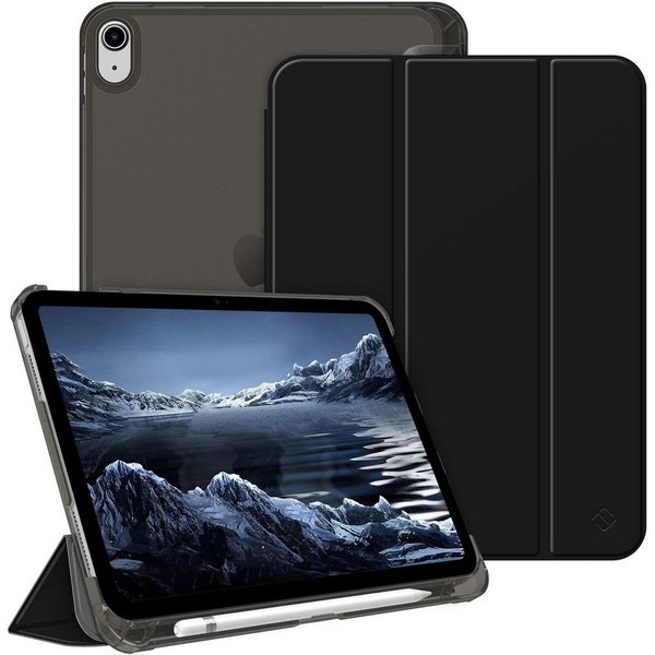 Fintie Tablet-Hülle für iPad 11 Generation 11‘’ 2025 (A16), iPad 10 Generation 10.9'' 2022, ultradünn, mit Stifthalter, transparenter Rückseite, Auto Schlaf/Wac