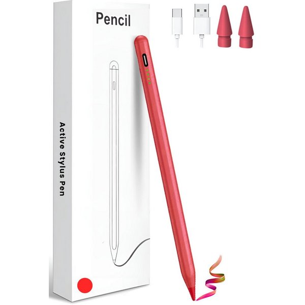 StellarLuma Eingabestift Eingabestift für iPad Schnellladen USB-C für Apple iPad Gen: 2018-2014 (Sylus Pencil wiederaufladbar, USB Pencil für iPad, Ersatzspitze