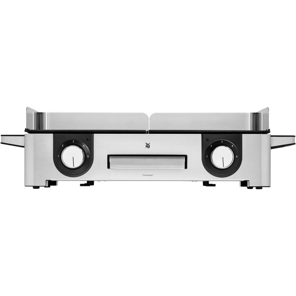 WMF Tischgrill Lono Master Grill, getrennt regulierte Platten, variable Temperaturen, 2400 W, outdoorgeeignet, Wind-/Spritzschutz, spülmaschinengeeignete Teile