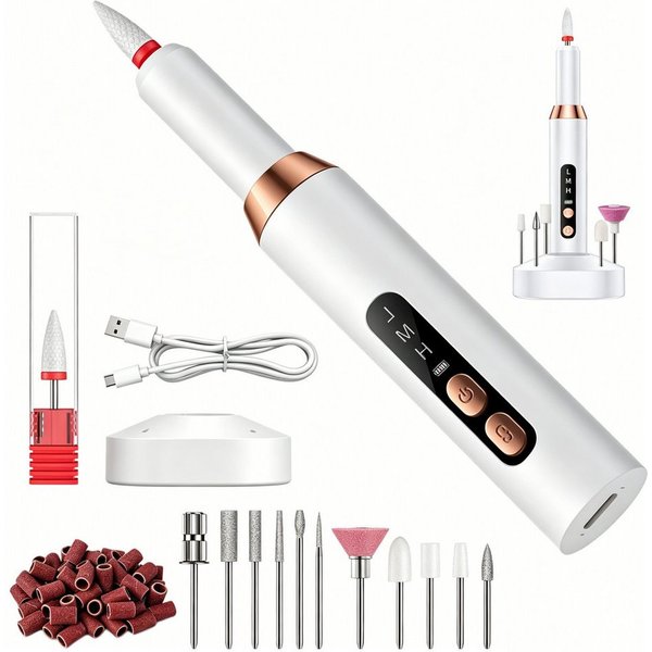 inschimmer Maniküre-Pediküre-Set Kabellose Nagelfräser Elektrische Nagelfeile Maniküre Pediküre Set