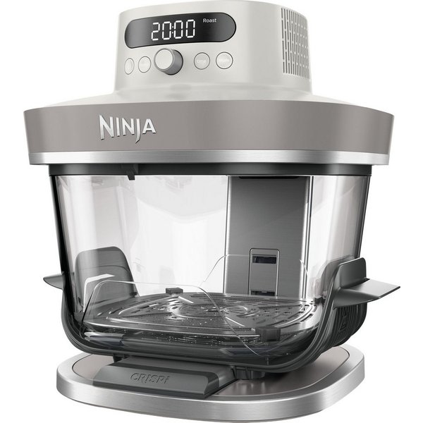 NINJA Heißluftfritteuse CRISPi PRO 7-in-1 Glas-Air-Fryer - Beige AS101EULG, 2050 W, 7 Kochfunktionen, Vorbereitung, Zubereitung + Aufbewahrung von Speisen