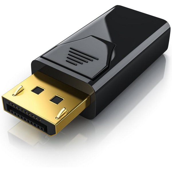 CSL DP auf HDMI Adapter mit Audioübertragung, Full HD 1080p Audio- & Video-Kabel, DisplayPort, HDMI Typ A, für Gaming-Monitor und PC, flüssige, gestochen scharf