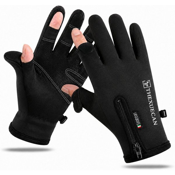 nsihing Fahrradhandschuhe Winterhandschuhe Unisex, Gefütterte Touchscreen Handschuhe Winddicht & Wasserabweisend für Fahrrad, Wandern und Outdoor