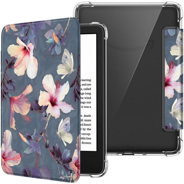 Fintie E-Reader-Hülle für 6" Kindle (11. Generation)–2024/2022, Clear Weich TPU Schutzhülle, mit Auto Sleep/Wake für 6 Zoll Kindle Basic 2024