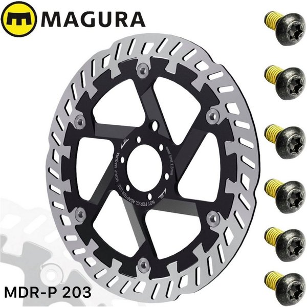 Magura Scheibenbremse Magura Fahrrad MTB E-Bike Floating Bremsscheibe MDR-P 6-Loch 203mm