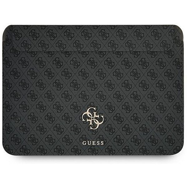 Guess Laptop-Hülle Notebookhülle Schutzhülle Tablethülle 13 Zoll, 4G-Logo, Saffiano-Optik, Verschlussklappe