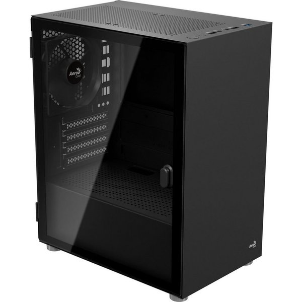 Aerocool PC-Gehäuse Aerocool CS-111-G-BK-v1, Tower-Gehäuse, (Tempered