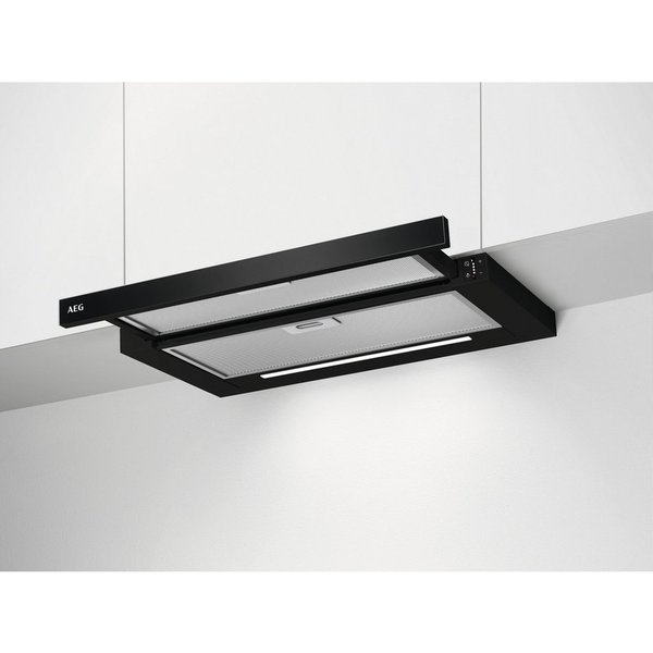 AEG Flachschirmhaube DPE5660B Serie 5000 mit PerfectFit Montage, Abluft- und Umluftbetrieb