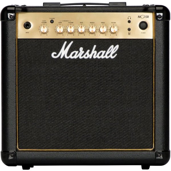 Marshall Verstärker (MG15GR Black & Gold - Transistor Combo Verstärker für E-Gitarre)