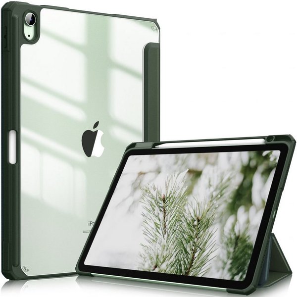 Fintie Tablet-Hülle für iPad Air 11'' M4/M3/M2(2026/2025/2024), iPad Air 5/4 Gen 2022/2020 10.9 Zoll, mit Stifthalter, Hülle mit transparenter Hartschale auf de