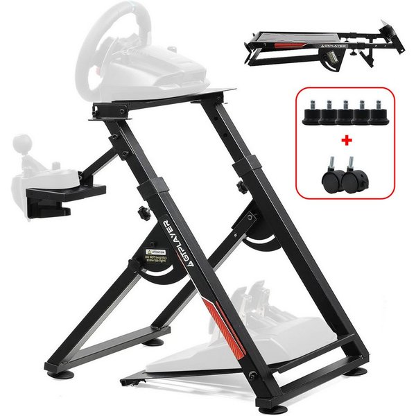GTPLAYER Lenkradständer Lenkrad Gaming Wheel Stand für Logitech Controller (Neigungsverstellbares Gestell PS4 Xbox PC PS5)