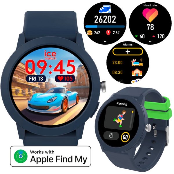 ice-watch Smartwatch, Armbanduhr, Kinderuhr, Silikonarmband, Bluetooth, digital