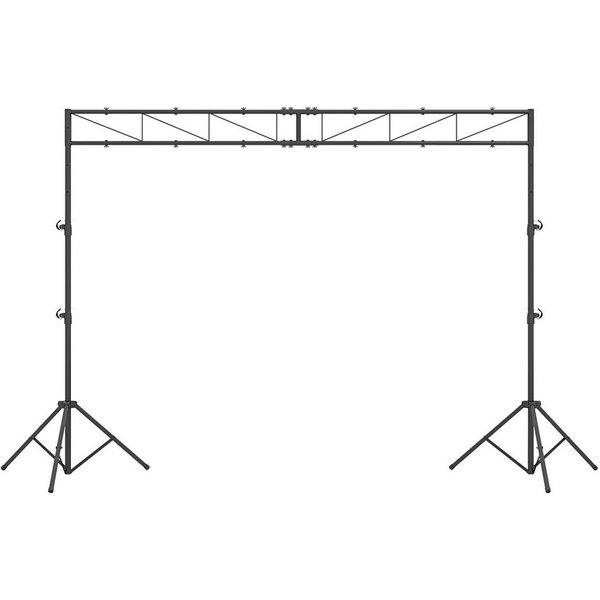 COSTWAY Lampenstativ (360 cm DJ Lampenstativ, 140-265cm höhenverstellbar)