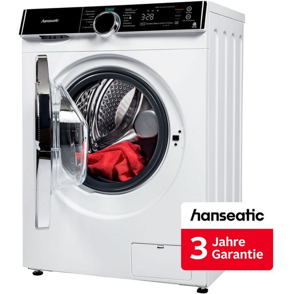 Hanseatic Waschtrockner HWDK86AD, 8 kg, 6 kg, 1400 U/min, inkl. 3 Jahre Herstellergarantie