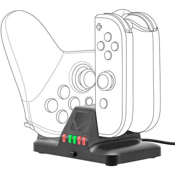 Speedlink Konsolen-Dockingstation Ladegerät Lade-Station Docking Gamepad Lader, für Nintendo Switch Joy-Con Controller