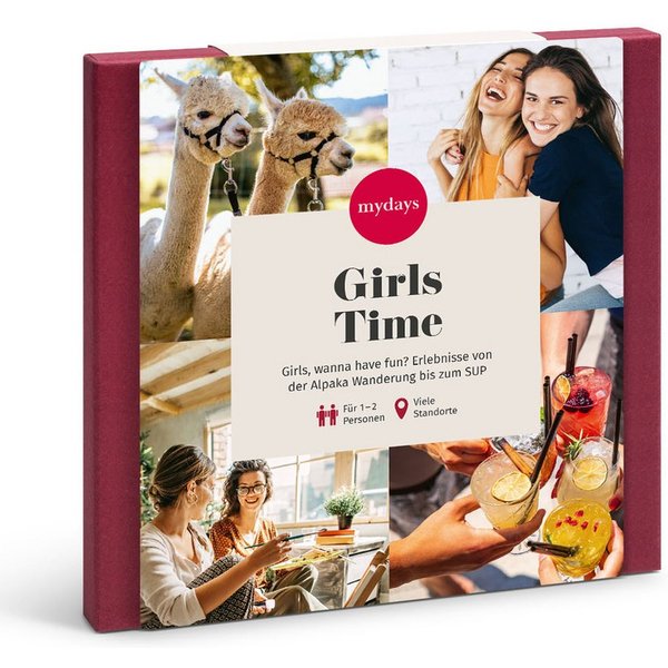 mydays Erlebnisgutschein Geschenkbox Für Freundinnen, Maedelstage sind Erlebnistage. Die Gute Zeit Geschenkbox fuer Girls