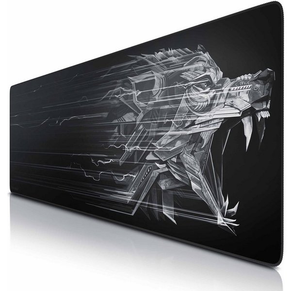 Titanwolf Gaming Mauspad XXXL Speed Mousepad 1200 x 400 x 3 mm, große Tischunterlage (1-St), rutschfest, abwaschbar, Geschwindigkeit & Präzision, Epsilon