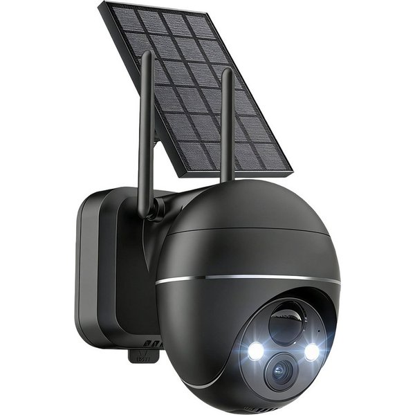 Topcony Überwachungskamera 5MP FHD Überwachungskamera Aussen Akku Kabellose WLAN (Aussen, Außenbereich, außen, Alexa-kompatibel Außenkamera mit Solarpanel Wasse