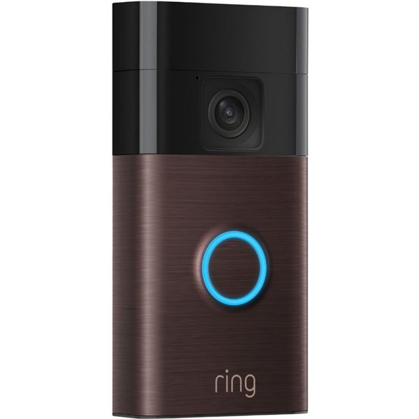 Ring IP-Überwachungskamera Battery Doorbell Akku Videotürklingel, WLAN Alexa kompatibel Bronze (HD-Video Nachtsicht Einfache Installation)