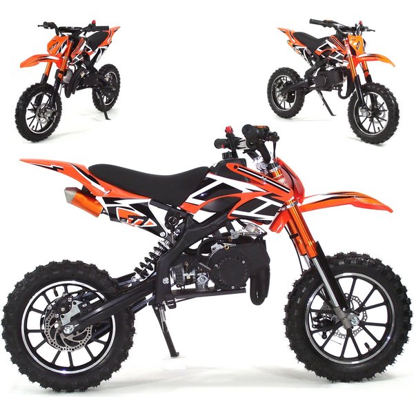 Apex Motorrad Pocketbike Dirtbike Crossbike 49ccm Kindermotorrad 55935, 45 km/h, Euro 0, (1 tlg)