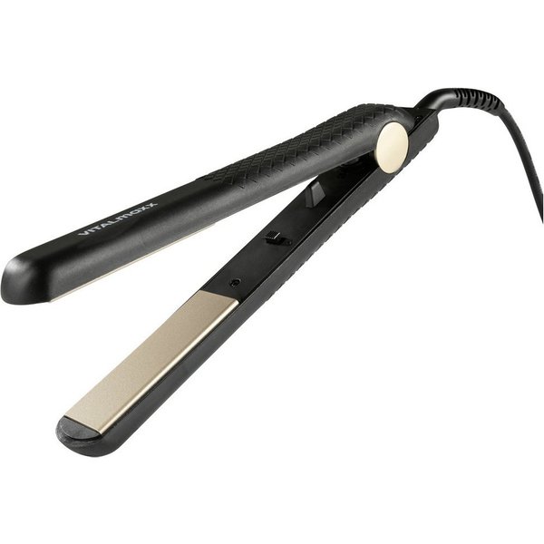 VITALmaxx Glätteisen VitalMaxx Glätteisen Schwarz, Gold