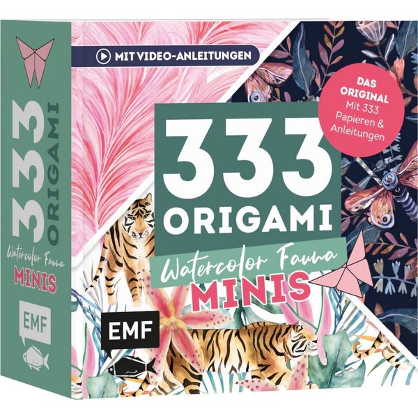 333 Origami Minis – Watercolor Fauna Dein dekorativer Wendeblock zum k / diverse