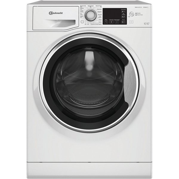 BAUKNECHT Waschtrockner WADR ACTIVE 9614 D, 9 kg, 6 kg, 1400 U/min, Mehrfachwasserschutz+, Active Care, Nachlegefunktion