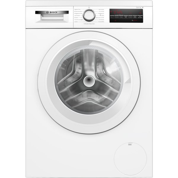 BOSCH Waschmaschine Serie 6 WUU28T22, 9 kg, 1400 U/min, Unterbaufähig, Speed Perfect, Kurzprogramme, großes LED-Display