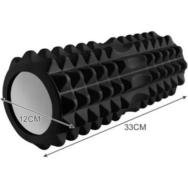 Wisam Mini-Heimtrainer Roller Yoga - Massagerolle (schwarz) 23570