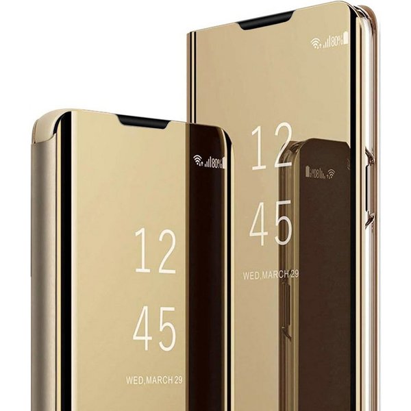 FITSU Handyhülle Spiegelhülle für Samsung Galaxy S26 Handytasche Flipcase 6,3 Zoll, Schlanke Klapphülle, elegantes Flipcase, Handyhülle mit Standfunktion