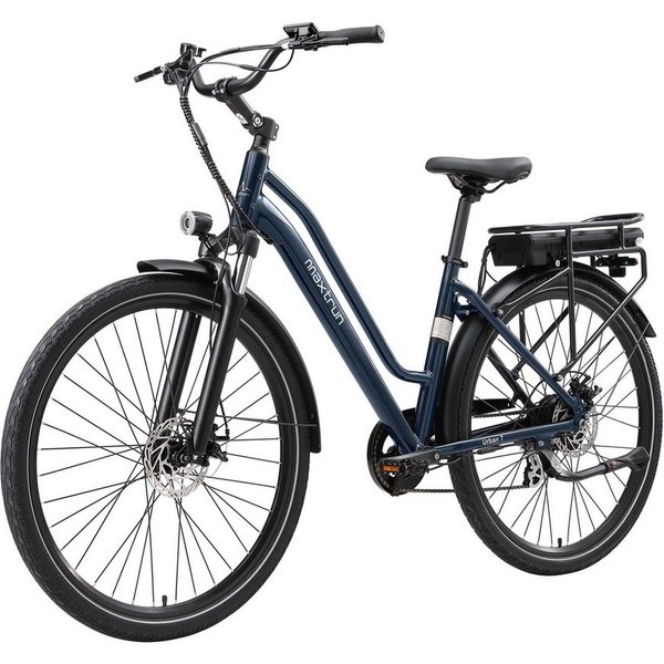 Vankel E-Bike Urban-7 E-Fahrrad Damen u. Herren 460WH Pedelec, 36V 70 km Reichweite, Kettenschaltung, Heckmotor, 460,8 Wh, Shimano,Scheibenbremsen, Kettenschalt