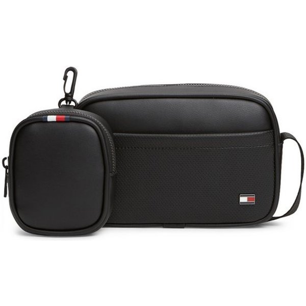 Tommy Hilfiger Kameratasche TH FOUNDATION CAMERA BAG (Set, Mit kleinem RV-Täschchen), Unisex Minibag mit typischer Logoflagge