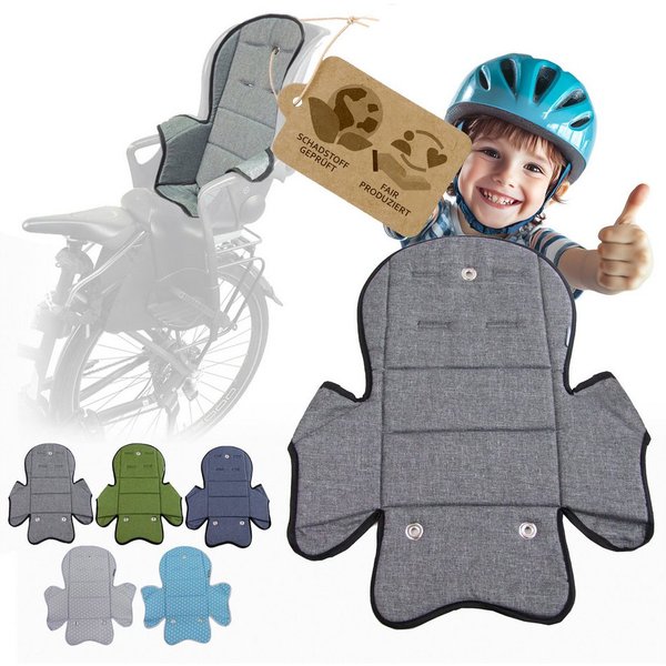 BambiniWelt by Rafael K. Fahrradkindersitz Ersatzbezug Sitzkissen für Fahrradsitz kompatibel mit Römer Jockey M5, ab: 9 Monate, bis: 5 Jahre