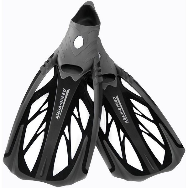 Aqua Speed Flosse INOX – Rutschfest & komfortabel für lange Touren Größe 46/47 (Tauch- & Schnorchelflossen für müheloses Gleiten im Wasser), Innovatives Design 