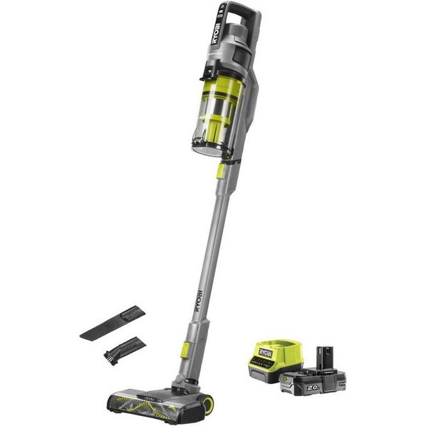 RYOBI Akku-Handstaubsauger 18V ONE+ Akku Staubsauger 30AW 2,0Ah Akku 2,0A Ladegerät