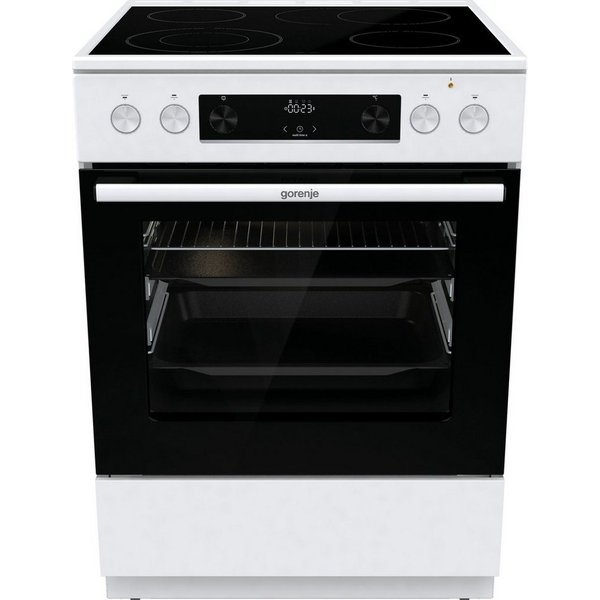 GORENJE Elektro-Standherd GECS6C70, mit 2-fach-Teleskopauszug, Aqua Clean, Knusprig genießen – ganz ohne Extra-Kalorien - dank AirFry-Funktion