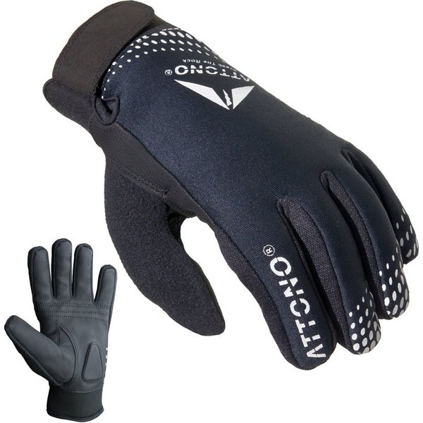 ATTONO Fahrradhandschuhe ATTONO Winter Fahrradhandschuhe gefüttert wasserdicht Touchscreen
