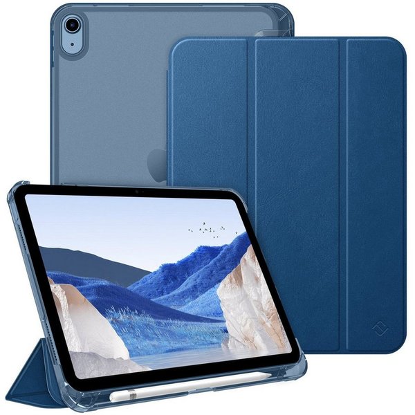 Fintie Tablet-Hülle für iPad 11 Generation 11‘’ 2025 (A16), iPad 10 Generation 10.9'' 2022, ultradünn, mit Stifthalter, transparenter Rückseite, Auto Schlaf/Wac