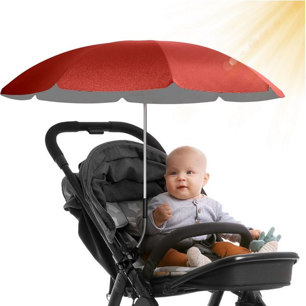 Styngard Kinderwagenschirm Sonnenschirm Kinderwagen UV Schutz 50+ / 70 cm Durchmesser