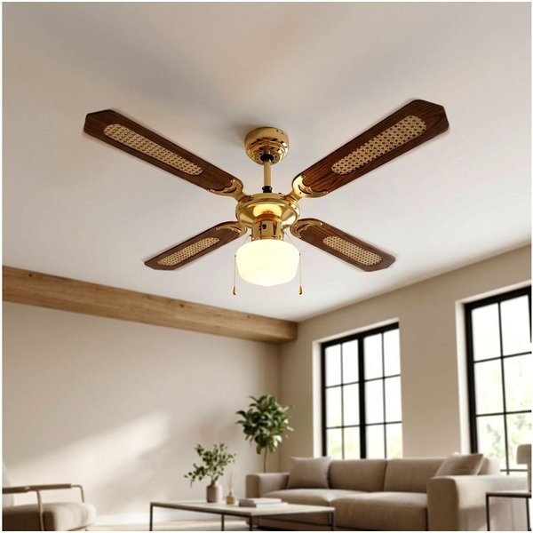 V-TAC Deckenventilator, Deckenventilator Deckenlampe mit Ventilator Esszimmer Raumkühler