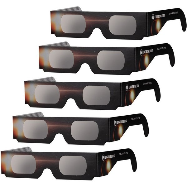 BRESSER Teleskop BRESSER Sonnenfinsternis-Brille (5 Stück) - Design B