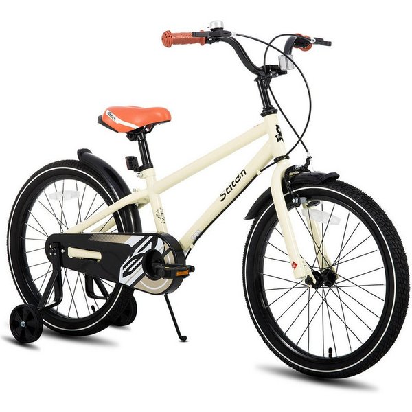 JOYSTAR Kinderfahrrad Totem 12/14/16/18/20 Zoll Kinderfahrrad für 3-13 jährige Jungen, mit Stützräder, Kotflügel, Front and rear dual brakes, Reflektorplatte
