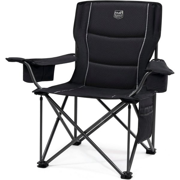 TIMBER RIDGE Campingstuhl Faltbarer Stuhl, 200KG Belastbar,TIMBER RIDGE Übergroßer Bequem (1 St), aus 600D Polyester, mit höhenverstellbaren Armlehnen