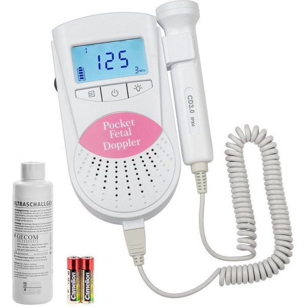 Sonoline Babyphone Sonoline B Fetal Doppler pink 3MHz +Gel+Batterien