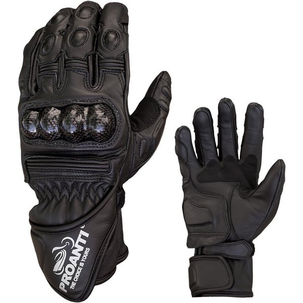 PROANTI Motorradhandschuhe PROANTI Motorradhandschuhe Race Leder Motorrad Herren Handschuhe