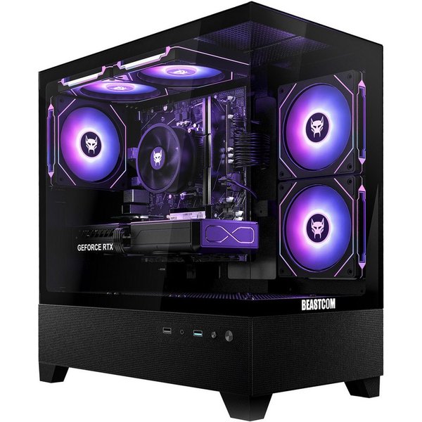 BEASTCOM Q5, Pro Gaming, Ryzen 7 5700X, RTX 5050, 16 GB RAM Gaming-PC (AMD AMD Ryzen 7 5700X, GeForce RTX 5050, 16 GB GB RAM, 1000 GB SSD, Aktive Luftkühlung)