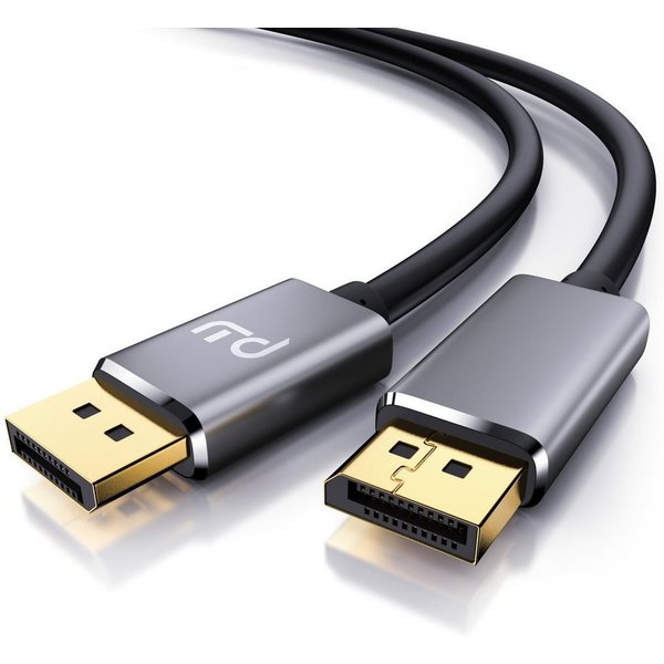 Primewire Premium Monitor Kabel 8K 7680 x 4320 @ 60 Hz mit DSC - 1m Audio- & Video-Kabel, DisplayPort, DP 1.4 (100 cm), für Gaming-Monitor und PC, flüssige, ges
